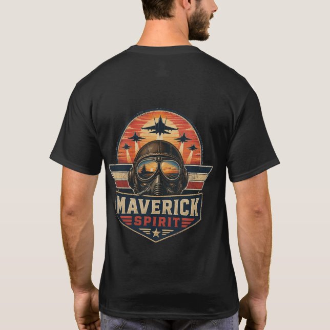 T-shirt Escadron de conception de l'aviation militaire vin (Dos)