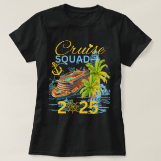 T-shirt Escadron de croisière 2025 Vacances en famille