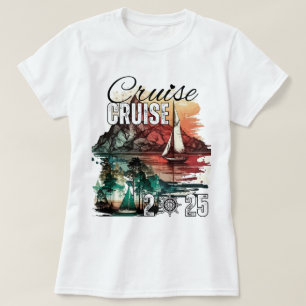 T-shirt Escadron de croisière 2025 Vacances en famille