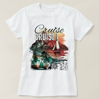 T-shirt Escadron de croisière 2025 Vacances en famille