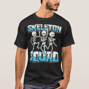 T-shirt Escadron de squelette pour un radiologue avec humo
