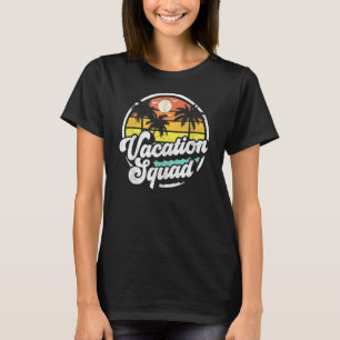 T-shirt Escadron de vacances Plage Rétro les années 70 Cro