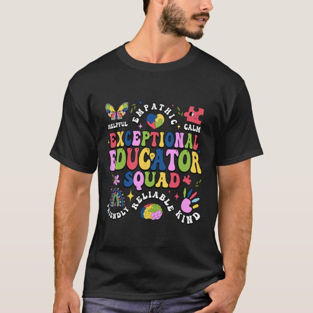 T-shirt Escadron d'éducateurs exceptionnels Escouade d'ens (Devant)