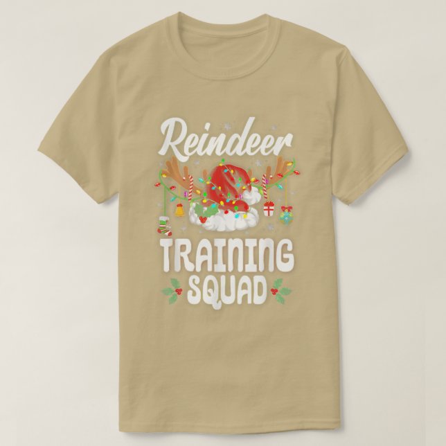 T-shirt Escadron d'entraînement de rennes Noël Courir Noël (Design devant)