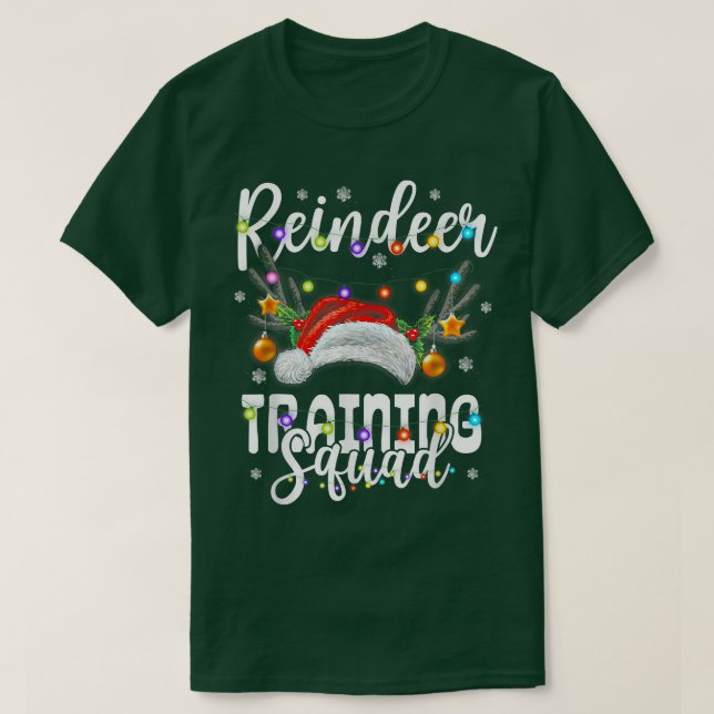 T-shirt Escadron d'entraînement de rennes Noël Courir Noël (Design devant)