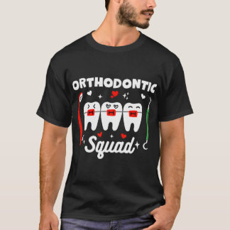 T-shirt Escadron orthodontique Orthodontiste Porte-dents O