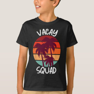 T-shirt Escadron Vacay Vacances d'été Famille Amis Voyage