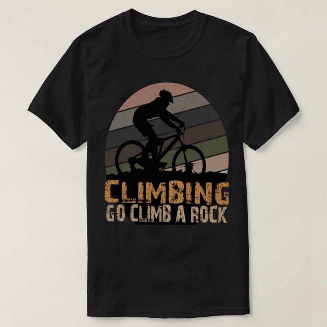 T-SHIRT ESCALADE ALLER CLIQUER SUR UN RANDONNÉE ROCK (Design devant)