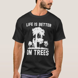 T-shirt Escalade Arbre Sur Arbres Arboriste