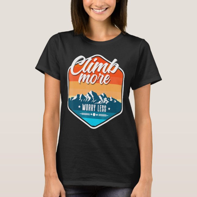 T-shirt Escalade Bouldering Climber Mountain Climber Rock (Devant)