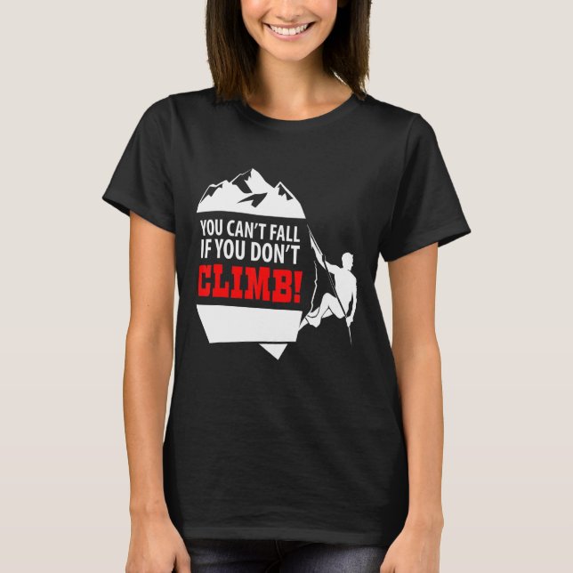 T-shirt Escalade Bouldering Climber Mountain Climber Rock (Devant)