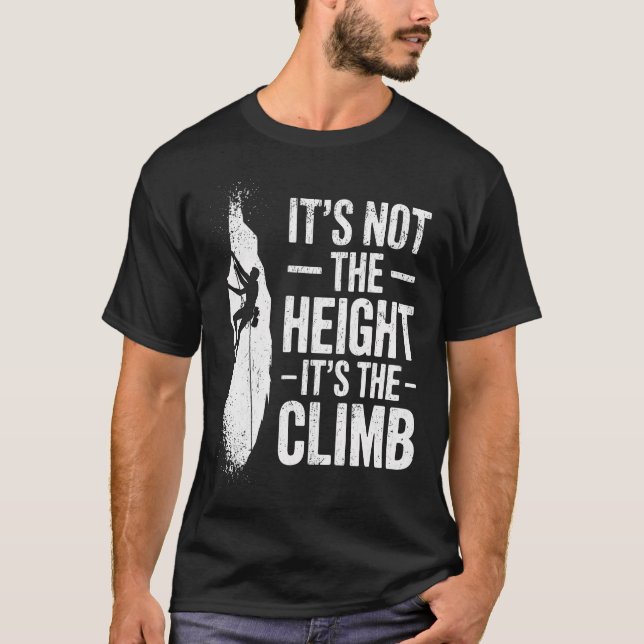 T-shirt Escalade Ce N'est Pas La Hauteur C'Est (Devant)