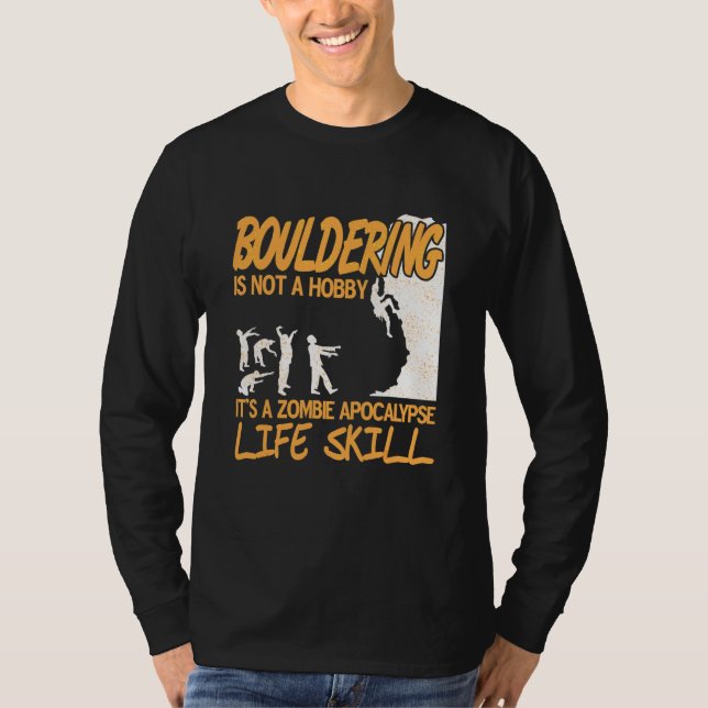 T-shirt Escalade de blocs C'est une compétence de vie pour (Devant)