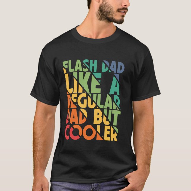 T-shirt Escalade de blocs Flash Papa comme un papa grimpeu (Devant)
