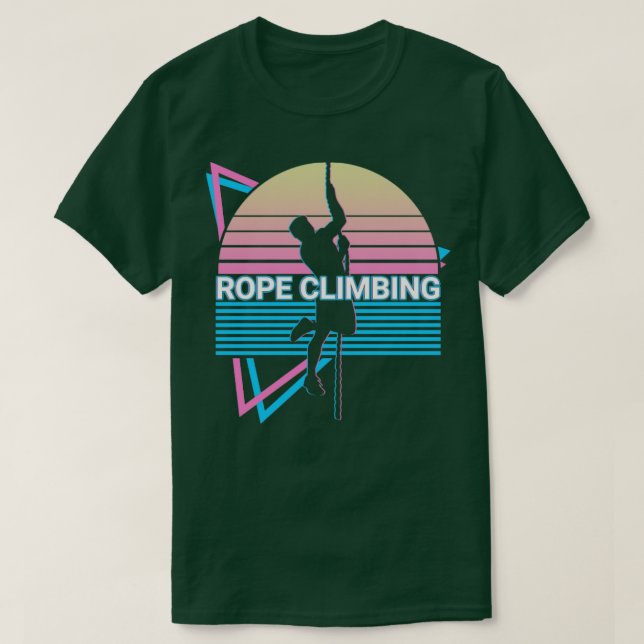 T-shirt Escalade de corde Grimpper Retro (Design devant)