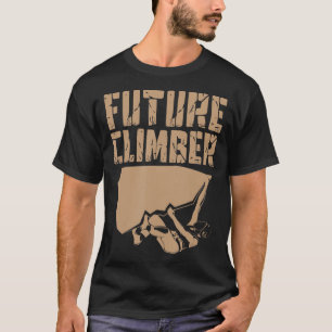 T-shirt Escalade de l'alpiniste de l'avenir Climber Rock