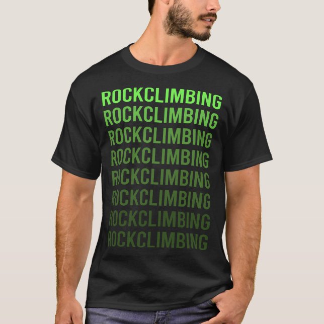 T-shirt Escalade de l'Escalade de la roche verte (Devant)