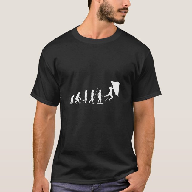 T-shirt Escalade de l'évolution (Devant)