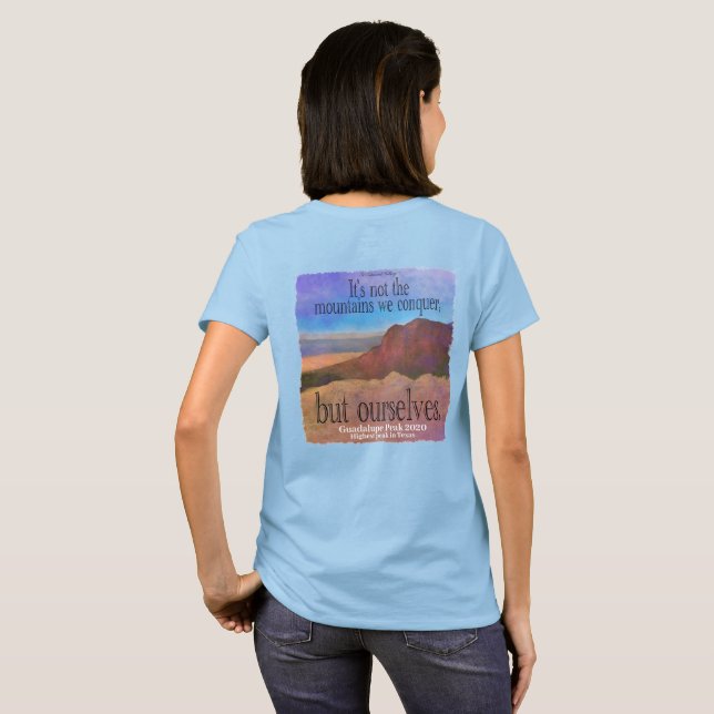 T-shirt escalade de montagne (Dos entier)