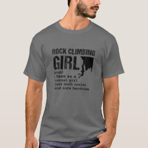 T-shirt Escalade de roche Définition Fille Climber de mon