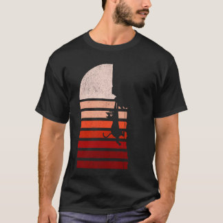 T-shirt Escalade de roche Retro Escalade de chat Hommes Fe