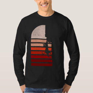 T-shirt Escalade de roche Retro Escalade de chat Hommes Fe
