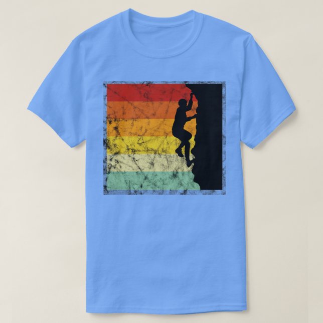 T-shirt Escalade de style vintage (Design devant)