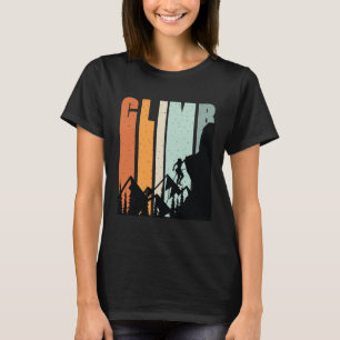 T-shirt Escalade de style vintage rétro Bouldering Climb