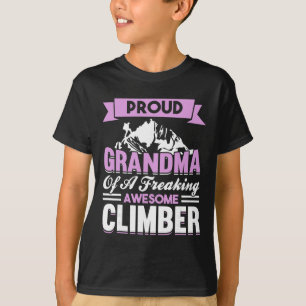T-shirt Escalade d'escalade de montagne Grand-mère grimpeu