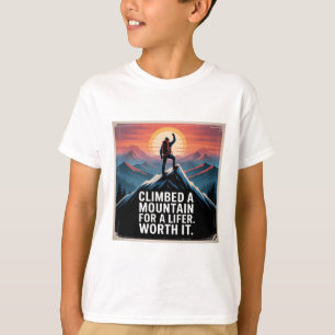 T-shirt Escalade d'une montagne pour une vie - Oiseaux épo
