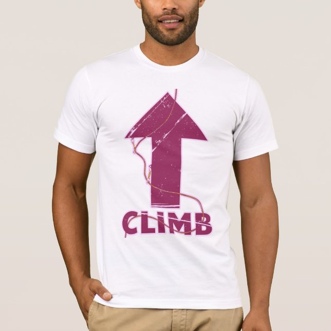 T-shirt Escalade escalade corde (Devant)