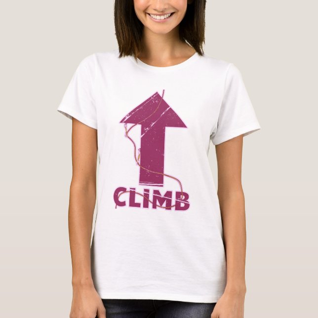 T-shirt Escalade escalade corde (Devant)