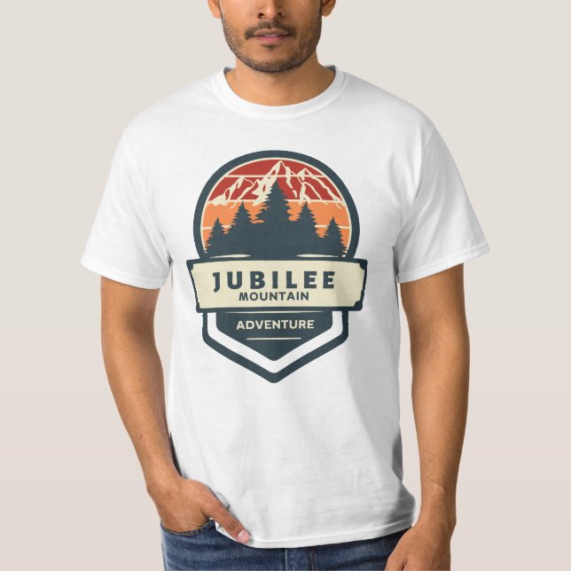 T-shirt Escalade et randonnée des sommets du Jubilee (Devant)
