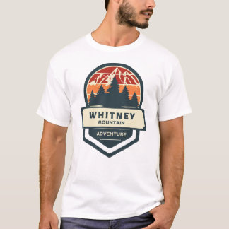 T-shirt Escalade et randonnée du sommet de la montagne Whi
