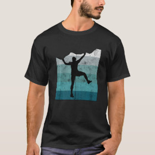 T-shirt Escalade graphique rétro Bouldering Rock Climber M