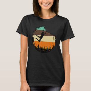 T-shirt Escalade graphique rétro Bouldering Rock Climber M