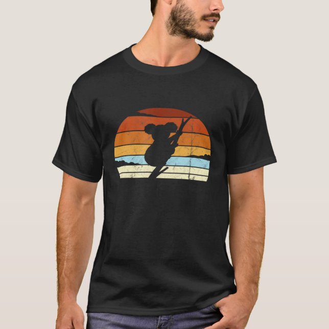 T-shirt Escalade marsupiale du coucher de soleil australie (Devant)