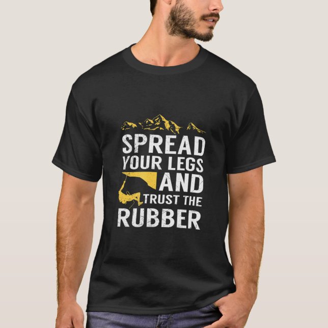 T-shirt Escalade Mens Pour Un Rock Climber (Devant)