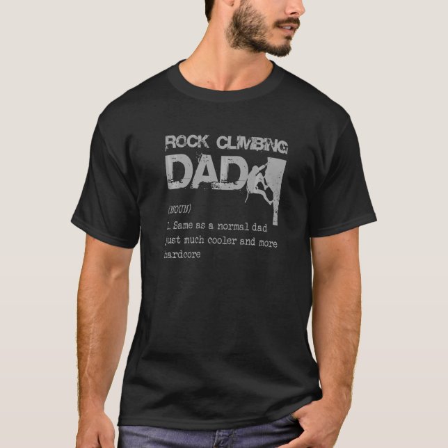 T-shirt Escalade Mens Rock Définition papa (Devant)