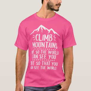 T-shirt Escalade Montagnes Rocher Escalade Randonnée Bould