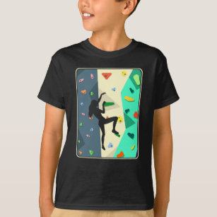 T-shirt Escalade murale fille à l'intérieur bouldering fem