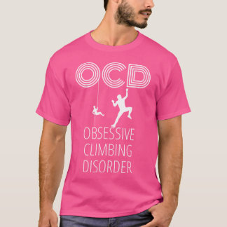 T-shirt Escalade Ocd Mountain Escalade Drôle Conception Po