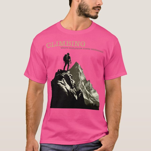 T-shirt Escalade Où L'Endurance Répond À L'Excitation Iv A (Devant)