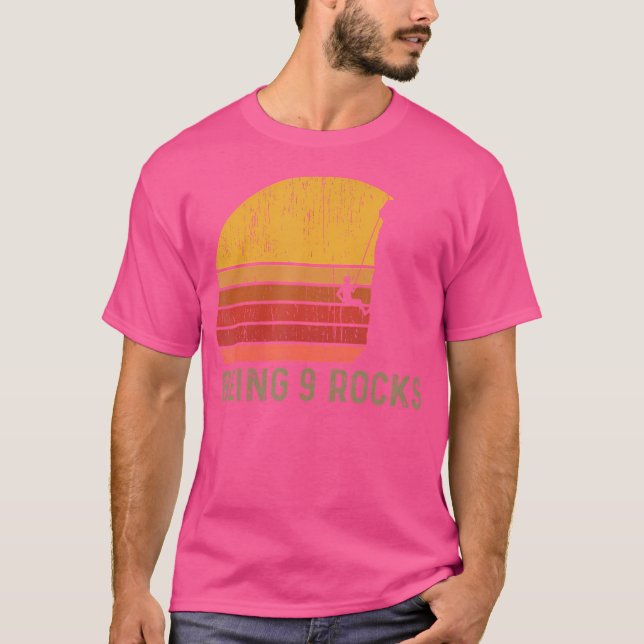 T-shirt Escalade pour un 9e Anniversaire (Devant)