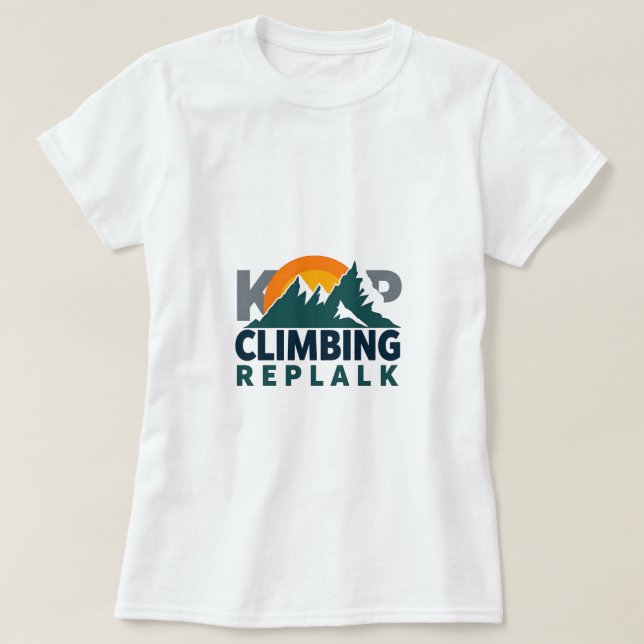 T-shirt Escalade Replak Adventure Design (Design devant)
