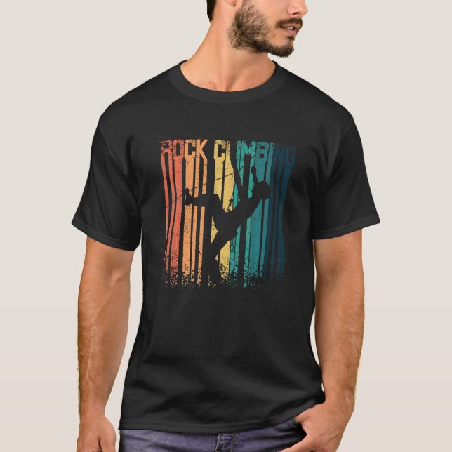 T-shirt Escalade Retro Vintage Rock (Devant)