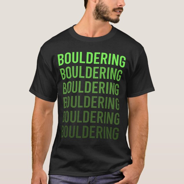 T-shirt Escalade Roche Bouldering Gradient Blanc (Devant)
