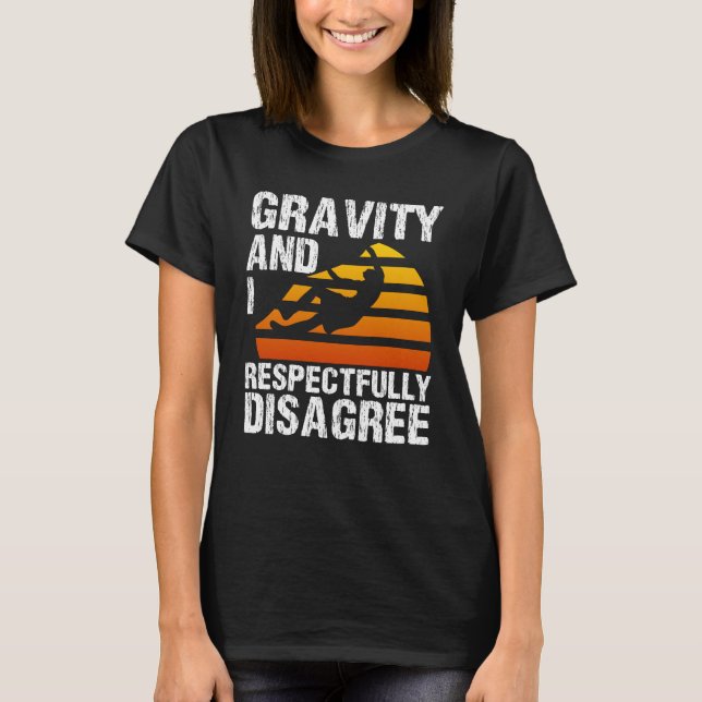 T-shirt Escalade rocheuse Bouldering Gravité alpiniste (Devant)