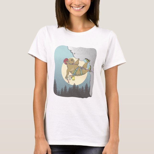T-shirt Escalade rocheuse Capybara (Devant)