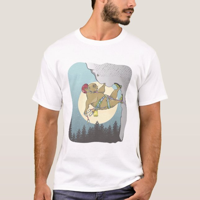 T-shirt Escalade rocheuse Capybara (Devant)